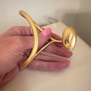 Sculptural Gold Women's Bracelet